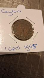 1 cent 1945, ceylon, Postzegels en Munten, Munten | Azië, Verzenden, Zuid-Azië
