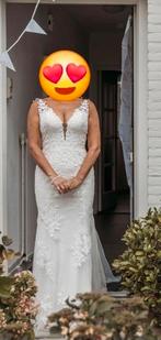 Bohemian kant Ladybird trouwjurk offwhite, Ophalen, Zo goed als nieuw, Trouwjurk