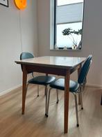 Vintage Formica Uitschuifbare Eettafel, Ophalen, Gebruikt, HPL, Minder dan 20 mm