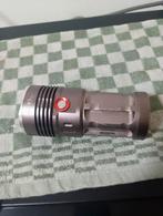 Zaklamp Sky Ray King 4 cree XML T6 led's incl 4 li ion lader, Ophalen of Verzenden, Gebruikt, Batterij