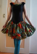 Vintage ballet jurkje, Maat 38/40 (M), Verzenden, Zwart, Zo goed als nieuw