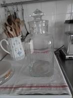 Grote glazen voorraadpot, 40 cm hoog., Antiek en Kunst, Ophalen