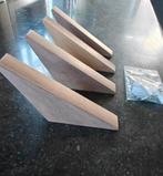 4 NIEUWE houten ophanghaakjes walnoot
Hout, Huis en Inrichting, Ophalen of Verzenden, Nieuw, Hout, Minder dan 100 cm