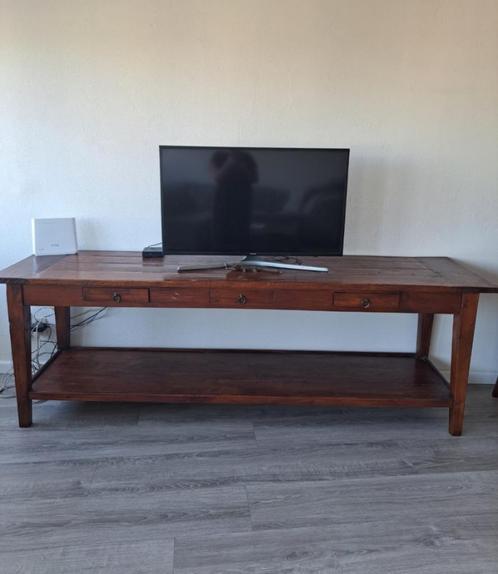 Te koop: Massief teak dressoir – karaktervol en stijlvol, Huis en Inrichting, Kasten | Dressoirs, Gebruikt, 200 cm of meer, 50 tot 75 cm