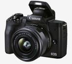 Canon EOS M50 Mark II + M15-45mm S - Zwart, Canon, Zo goed als nieuw, Ophalen