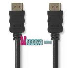 High Speed ​​HDMI Kabel met Ethernet, 4K,3D 10.2 Gbps, 0,5M, Nedis, Nieuw, Info@marbeco.nl, Minder dan 2 meter