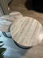 Salontafel set van 3 - ( Marmer ), Ophalen, Minder dan 55 cm, Rond, Nieuw