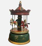 Vintage carrousel draaimolen werkende muziekdoos, Antiek en Kunst, Ophalen of Verzenden