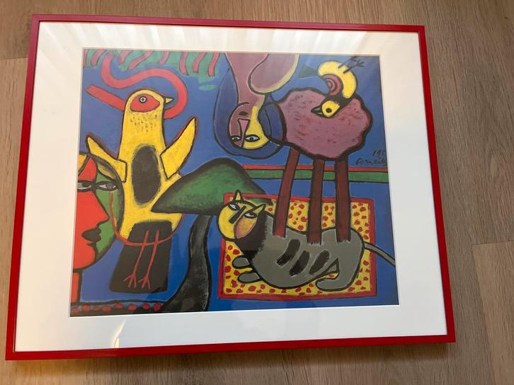 Corneille Reproductie Ingelijst, Antiek en Kunst, Kunst | Tekeningen en Foto's, Ophalen of Verzenden