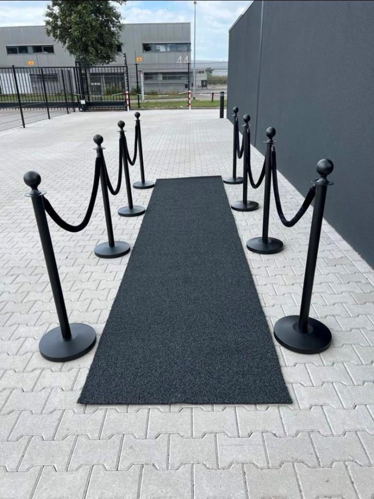 Zwarte loper met afzetpaaltjes en koord te huur (gala), Ophalen, Zo goed als nieuw, Overige