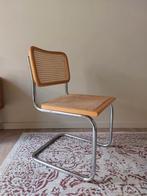 Vintage Cesca buisframe stoel Marcel Breuer, Huis en Inrichting, Stoelen, Ophalen, Riet of Rotan, Gebruikt, Bruin