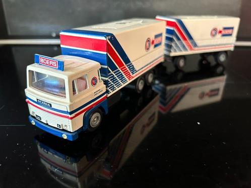 Tekno Scania 141 combi firma Boers izgst, Hobby en Vrije tijd, Modelauto's | 1:50, Zo goed als nieuw, Bus of Vrachtwagen, Tekno