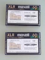 2 Maxell XLII 60 IEC Type II, High Position cassettes C60, Verzenden, Zo goed als nieuw, Overige genres, 2 t/m 25 bandjes