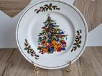 Mooi Zeldzaam Vintage Sier Bord Royal Tudor Christmas Tree, Antiek en Kunst, Antiek | Servies los, Verzenden
