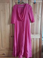Linnen Jurk - Fuchsia, Zwangerschap, maat 42, Maat 42/44 (L), Ophalen of Verzenden, Zo goed als nieuw, Roze
