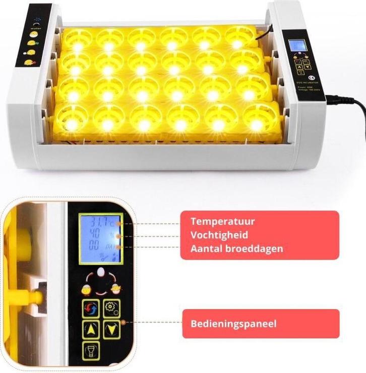 Autom. broedmachine 24 ei met  Gratis broedeieren, Dieren en Toebehoren, Pluimvee | Toebehoren, Nieuw, Broedmachine, Ophalen of Verzenden