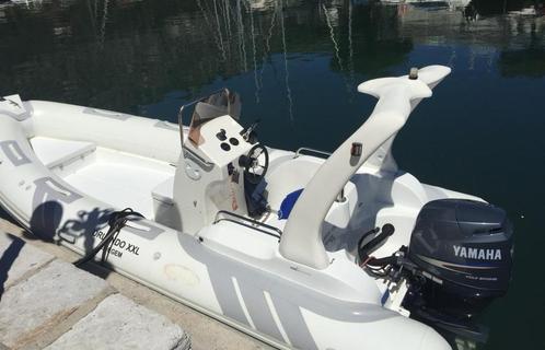 QINGDAO ORLANDO XXL RIB met Yamaha 100 pk + trailer, Watersport en Boten, Rubberboten, Gebruikt, Yamaha, Overige materialen, 70 tot 120 pk