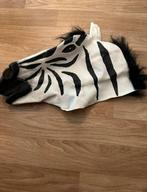 Zebra masker, Ophalen of Verzenden, Zo goed als nieuw, Toneelattributen of Onderdelen