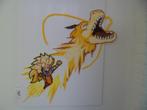 Dragonball Super Saiyan Goku pixel art, Verzamelen, Posters, Nieuw, A1 t/m A3, Film en Tv, Ophalen