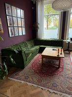 Te gekke groene vintage elementen bank!, 250 tot 300 cm, Gebruikt, Minder dan 75 cm, Hoekbank