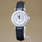 Cartier Pasha Lady Silver Dial Diamonds, Overige merken, Staal, Polshorloge, Ophalen of Verzenden