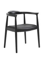 OHNO Kennedy Lahti - Houten Eetkamerstoel - Zwart, Huis en Inrichting, Stoelen, Niet ingevuld, Zwart, Niet ingevuld, Nieuw