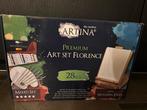 Complete Schilderset Florence (zonder canvas), Hobby en Vrije tijd, Schilderen, Ophalen of Verzenden, Zo goed als nieuw, Ezel