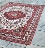 Wollen vloerkleed 240x200 Meerdere kleuren Rood/Creme/Grijs, Ophalen, Gebruikt, Vloerkleed, 200 cm of meer