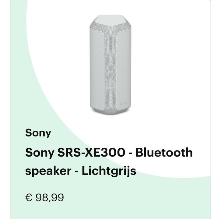 Mooie Sony Bluetooth Speaker - Uitstekende Geluidskwaliteit, Audio, Tv en Foto, Luidsprekers, Gebruikt, Ophalen of Verzenden