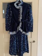 Carnaval: Blauw jasje en lange rok met kant., Ophalen, Zo goed als nieuw, Carnaval