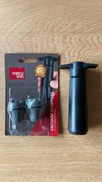 Vacu Vin stoppers niet gebruikt en vacuum pomp vacu vin, Ophalen, Zo goed als nieuw