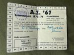 Seizoenskaart AZ (‘70-‘71), Ophalen of Verzenden, Gebruikt, AZ