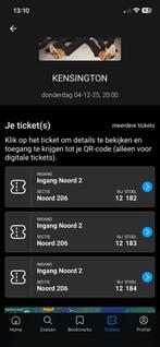 3 Kaarten Kensington 4 december 2025 Ziggo Dome, Tickets en Kaartjes, Drie personen of meer, December