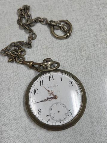 Vintage Enigma Zakhorloge met Ketting beschikbaar voor biedingen