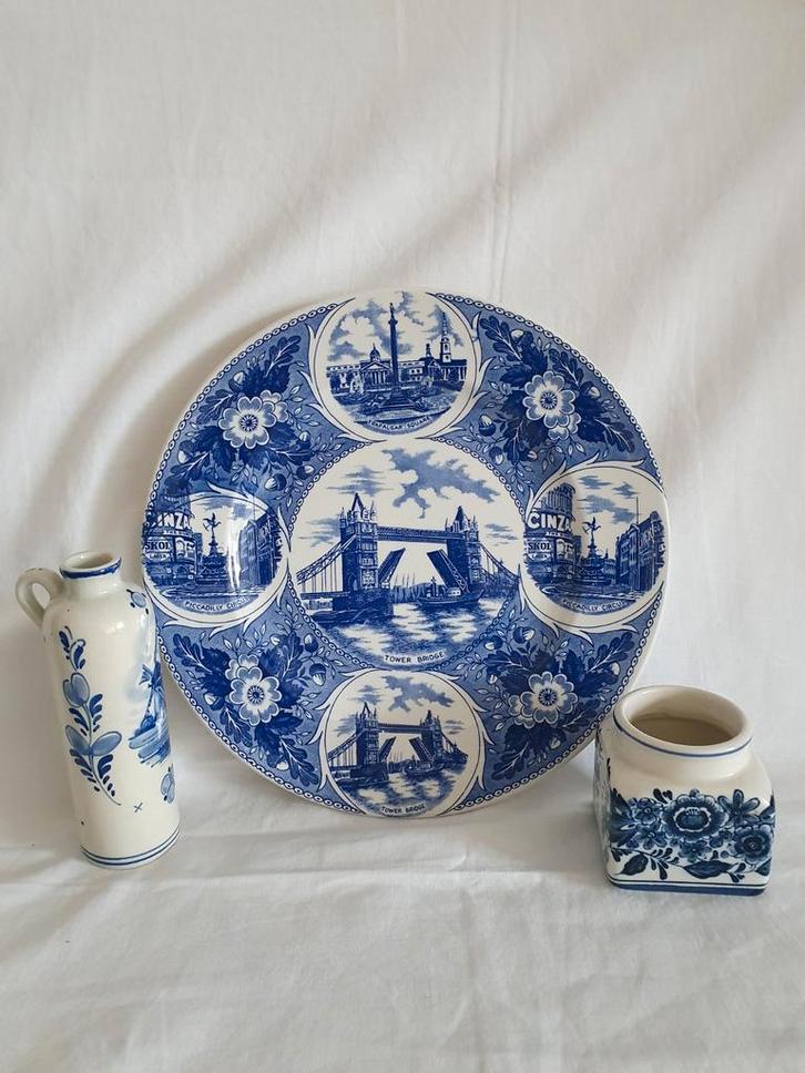 Delftse Blauw & Engels Porselein, Antiek en Kunst, Antiek | Wandborden en Tegels, Ophalen of Verzenden