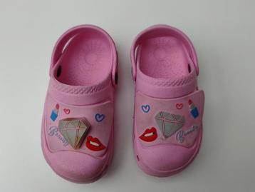 Leuke roze sandalen met diamant print, maat 25 beschikbaar voor biedingen
