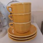 3 XL gele kop en schotels Apilco Flora, Verzamelen, Porselein, Kristal en Bestek, Ophalen of Verzenden, Nieuw, Porselein, Kop en/of schotel