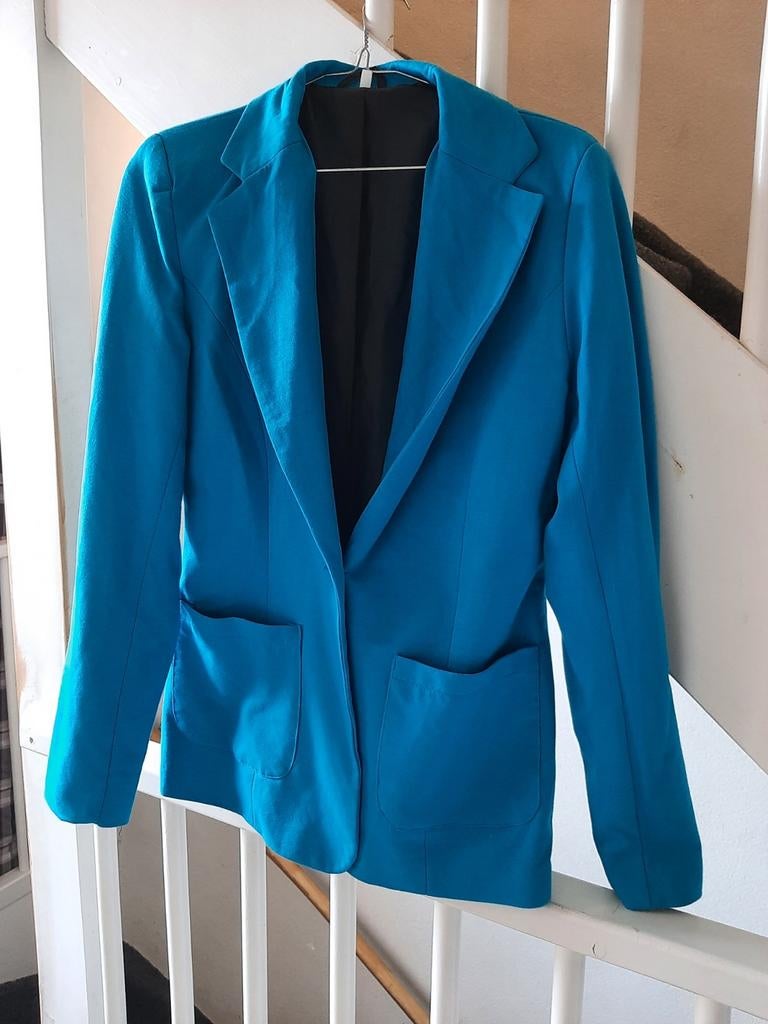 Blauwe dames blazer - Maat M, Kleding | Dames, Maat 38/40 (M), Blauw, Ophalen of Verzenden, Jasje