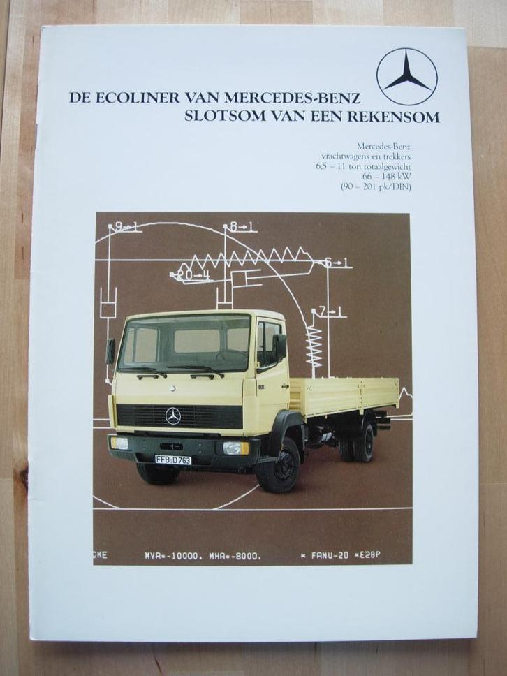 Mercedes Ecoliner Brochure 1984 - 709 809 814 914 1114, Boeken, Auto's | Folders en Tijdschriften, Zo goed als nieuw, Mercedes