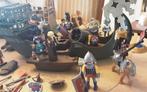 playmobil ridderboot,burcht,ridders, paard, Kinderen en Baby's, Speelgoed | Playmobil, Ophalen of Verzenden, Gebruikt, Complete set
