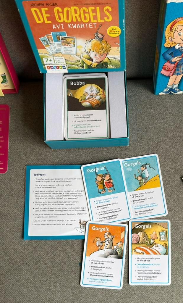 Gorgels AVI-kwartet + 3 andere taal-spelletjes (ook apart), Kinderen en Baby's, Speelgoed | Educatief en Creatief, Taal en Lezen