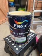 5 liter Flexa muurverf kleur "iets zandstrand", Ophalen, 5 tot 10 liter, Beige, Verf