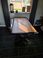 Industriële eettafel met evt. salontafel, Ophalen, Zo goed als nieuw, Rechthoekig, 50 tot 100 cm