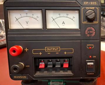 Manson EP-925 Voeding 1V - 15V   30A beschikbaar voor biedingen