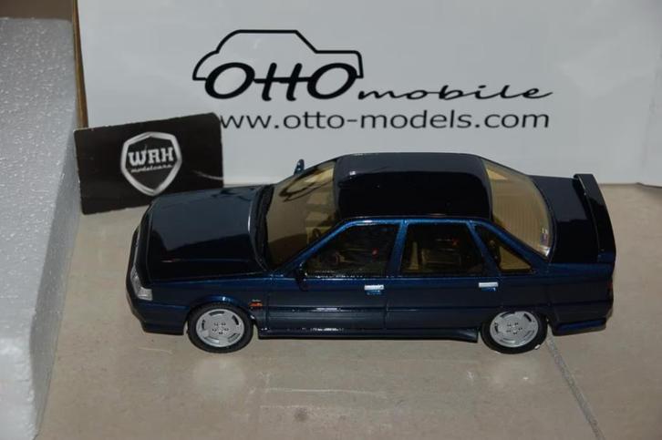 SALE !! 1:18 RENAULT 21 TURBO blue Otto OT006 see info WRH, Hobby en Vrije tijd, Modelauto's | 1:18, Zo goed als nieuw, Auto, OttOMobile