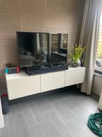Ikea Besta TV Meubel met glasplaat, Ophalen, Zo goed als nieuw, 25 tot 50 cm, Minder dan 100 cm