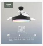 Varin Plafondventilator met verlichting, zwart, nieuw, Ophalen of Verzenden, Nieuw
