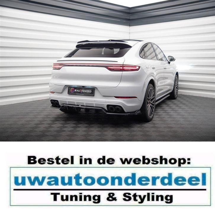 Maxton Design Spoiler Splitter Lip Porsche Cayenne Coupe, Auto diversen, Tuning en Styling, Ophalen of Verzenden