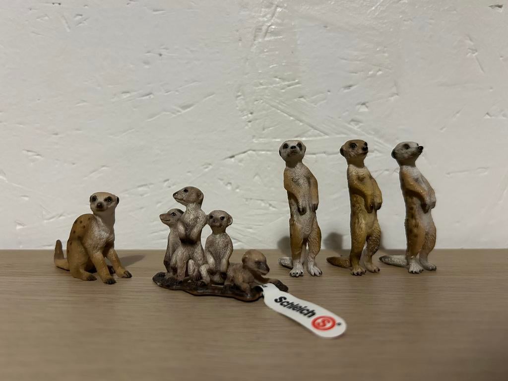 Schleich stokstaartjes, Ophalen of Verzenden, Zo goed als nieuw, Paard, Beeldje of Figuurtje