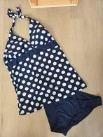Blauwe Tankini met Stippen - Maat M, Maat 38/40 (M), Blauw, Ophalen of Verzenden, Zo goed als nieuw